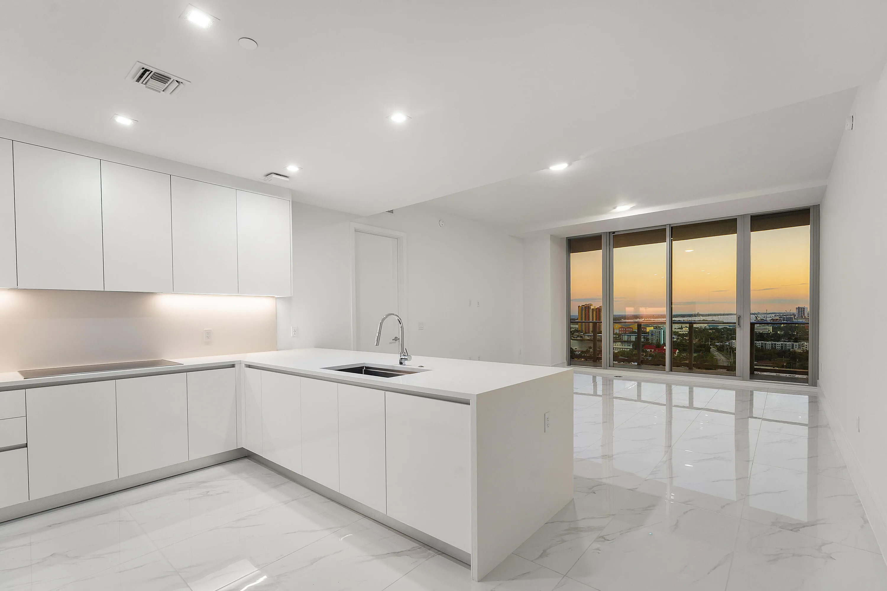 Kitchen/Entryway - South; Sunset