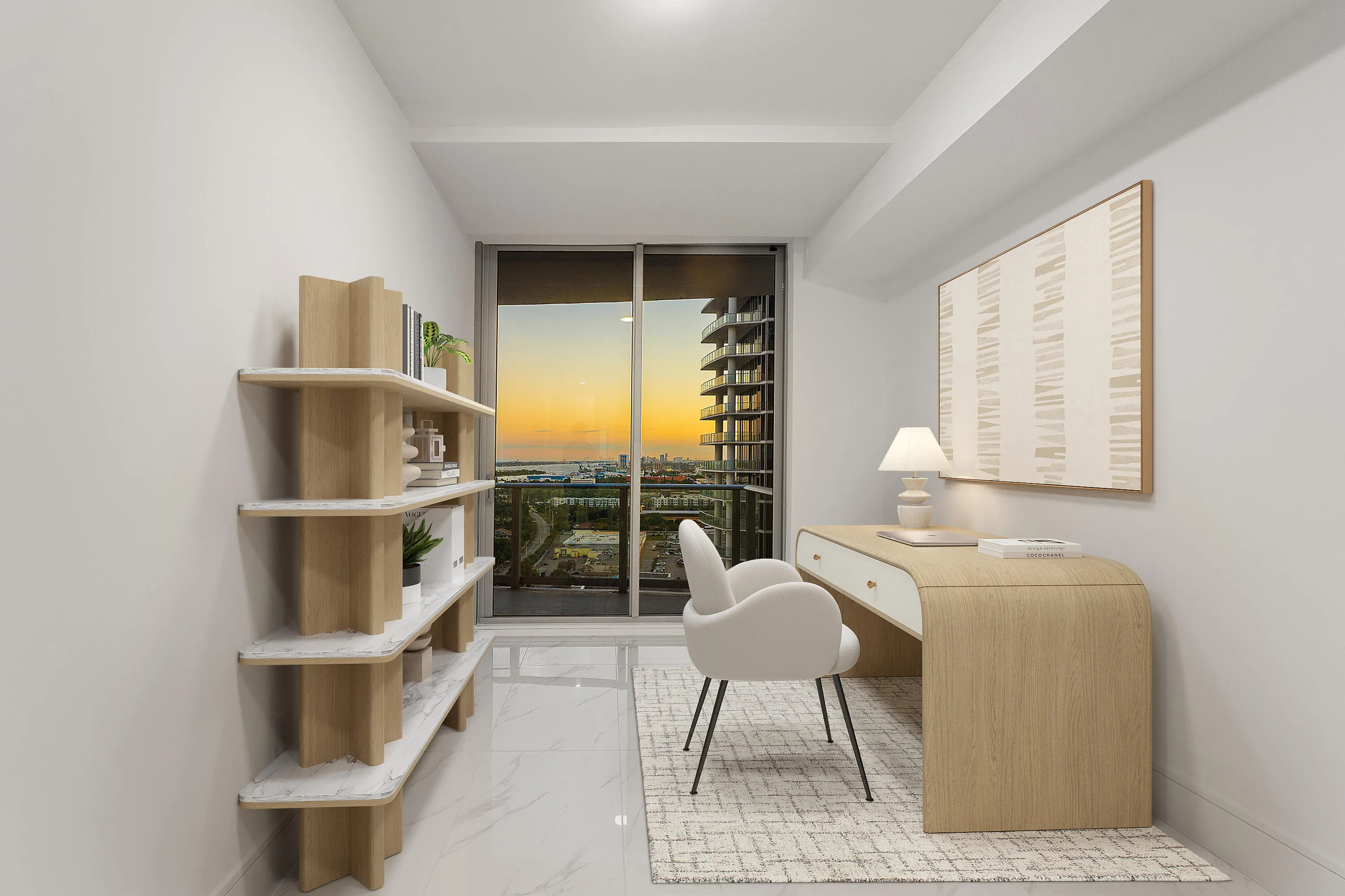 Guest Bedroom - Virtually Staged for an Office