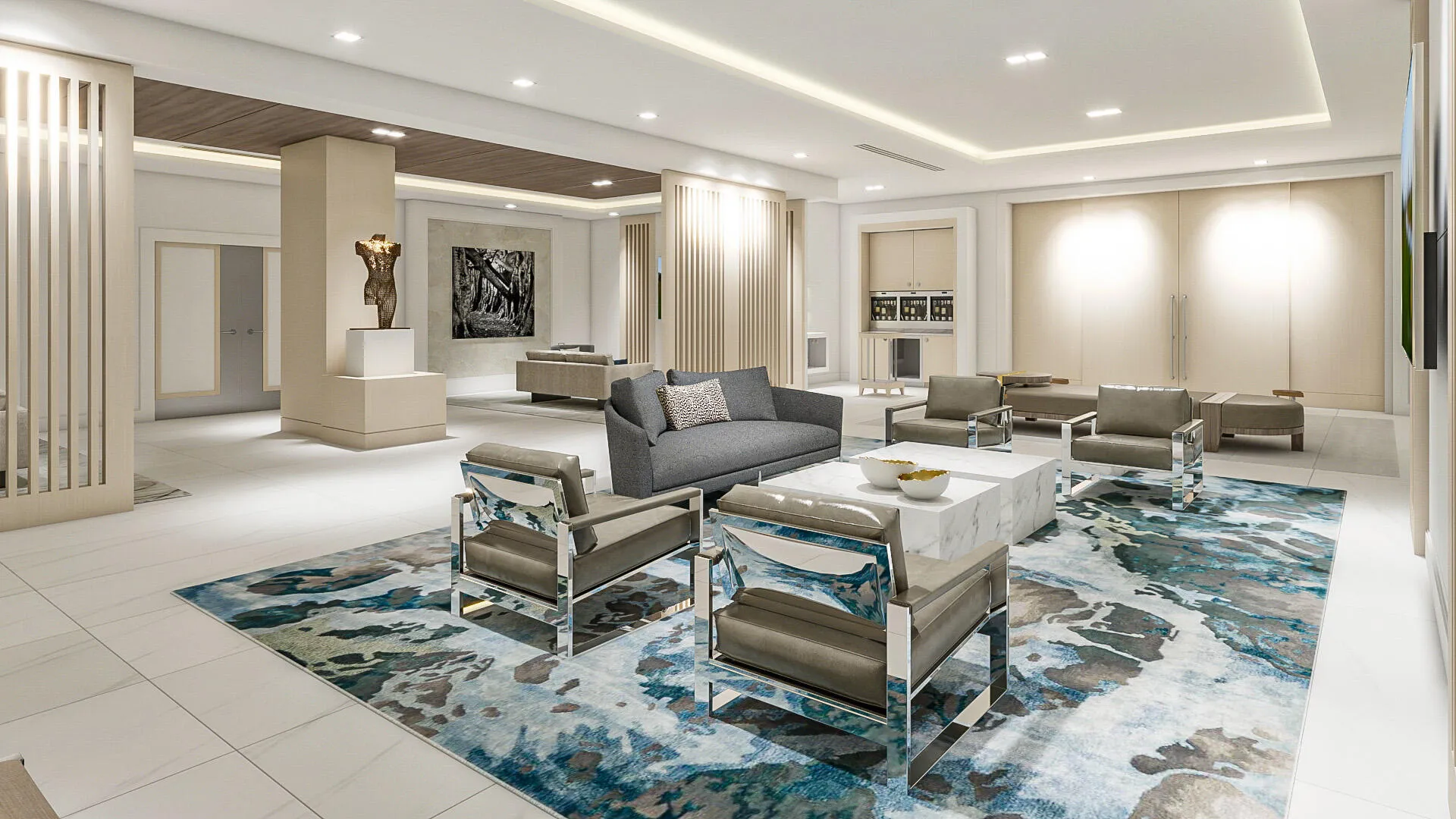 6th Floor Club Room Rendering