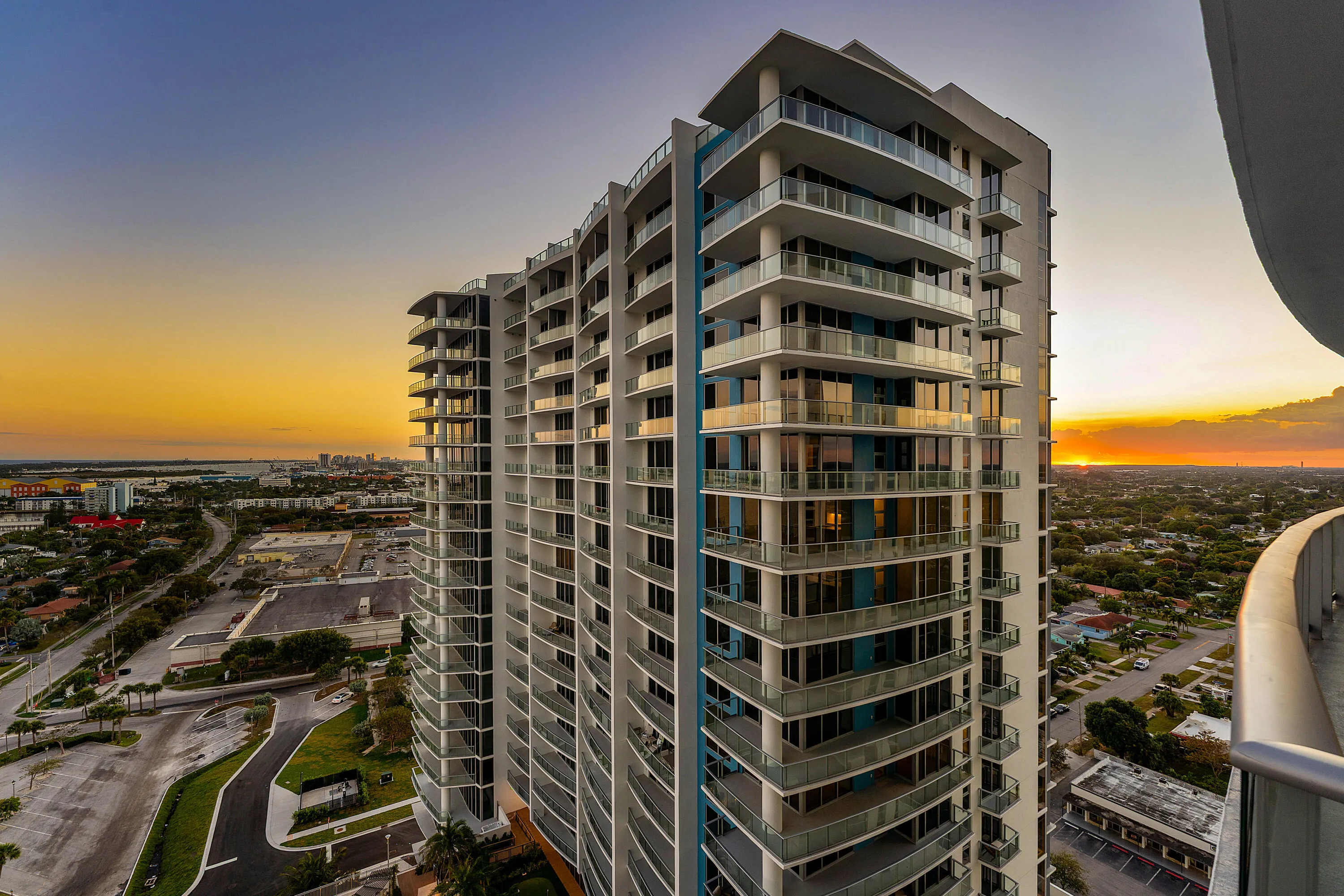 South Tower; Sunset