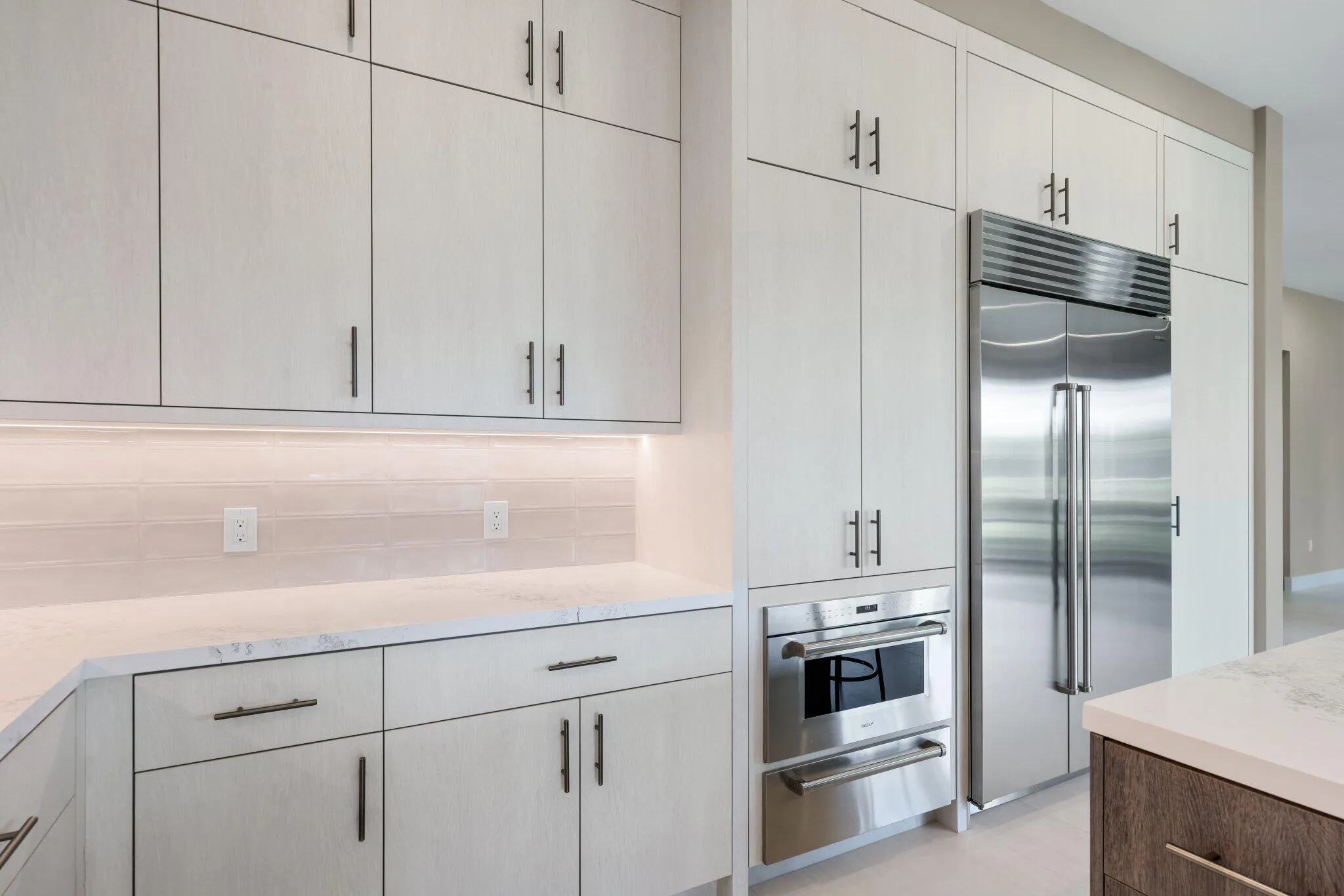 Coffee Cabinet with fold in doors.