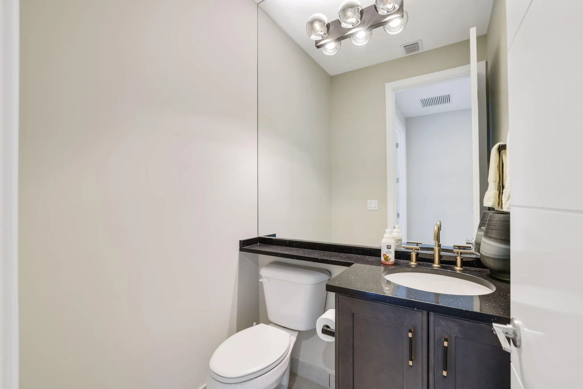 Second floor half bath.