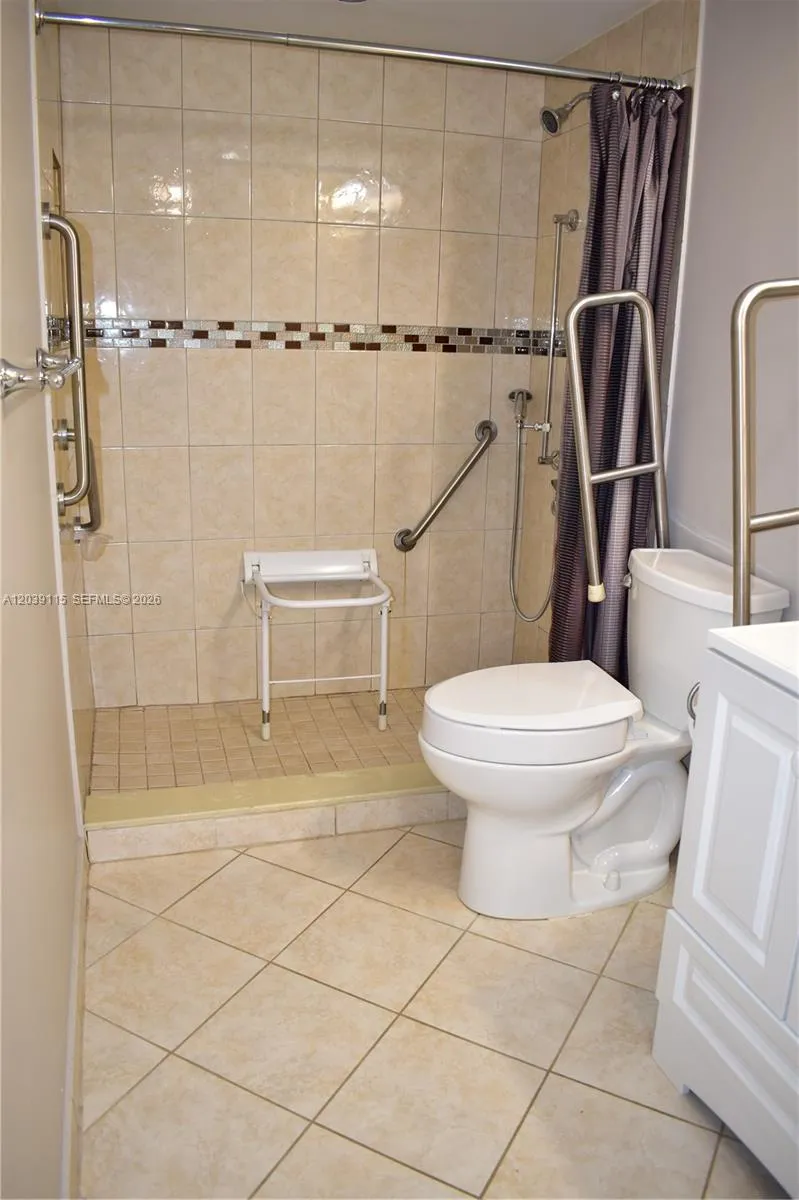 guest bathroom is handicap accessible