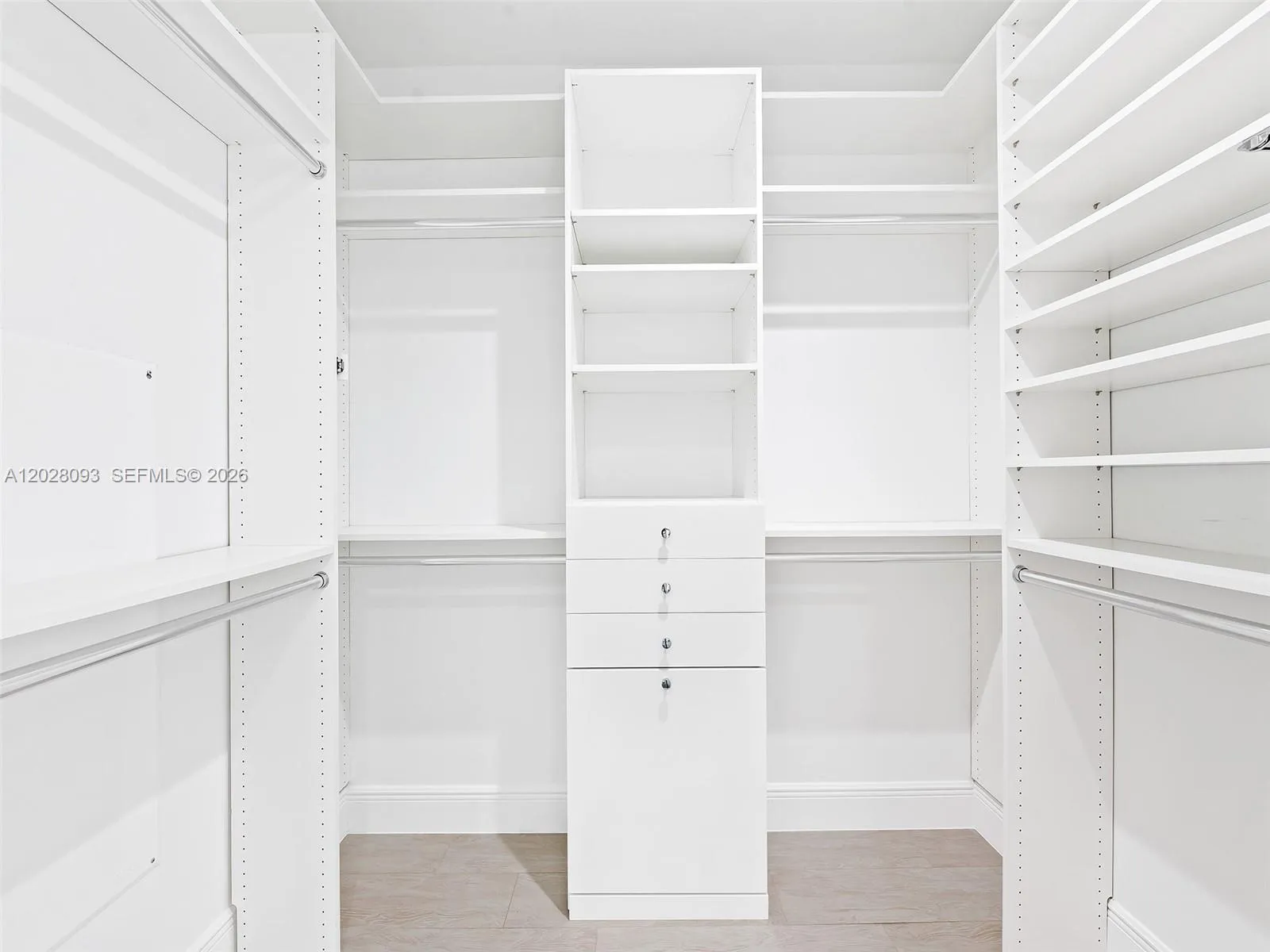 1/3 Large Closets in Primary Bedroom