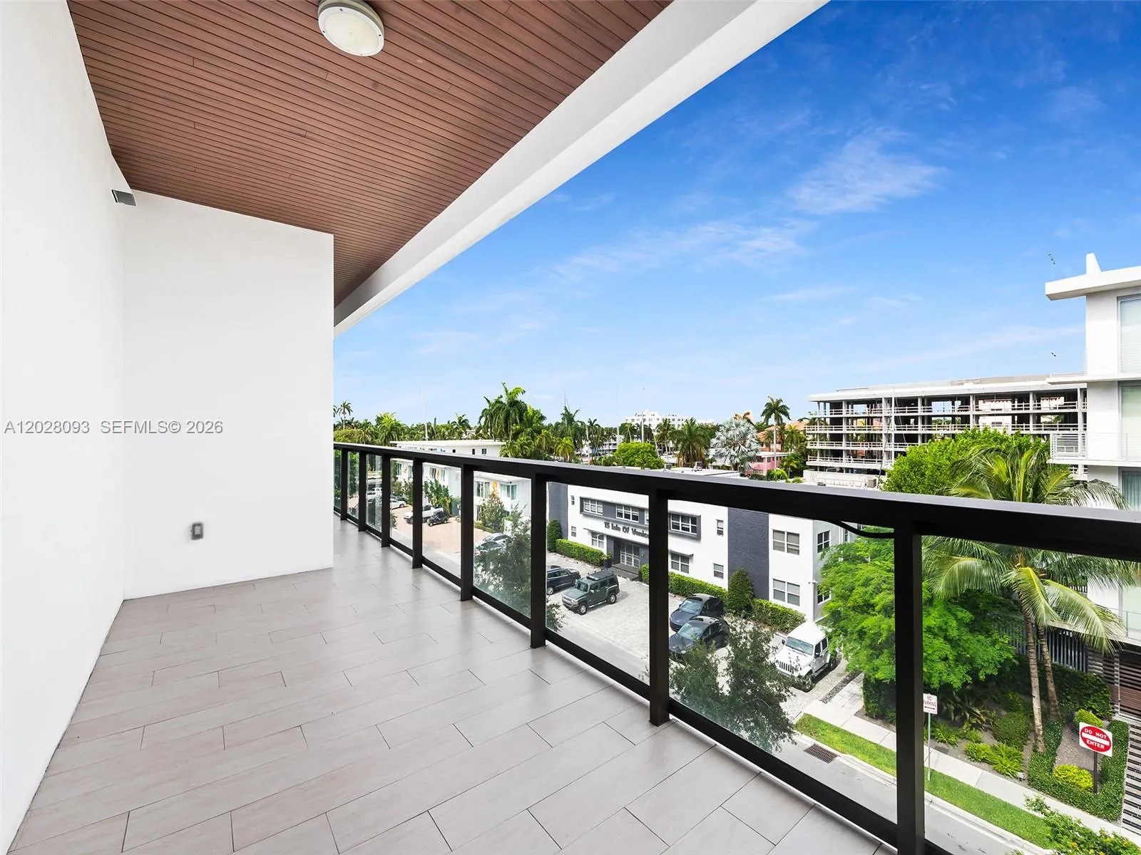 West Facing Balcony from 2nd Bedroom