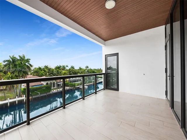 East facing balcony from living/entertainment space