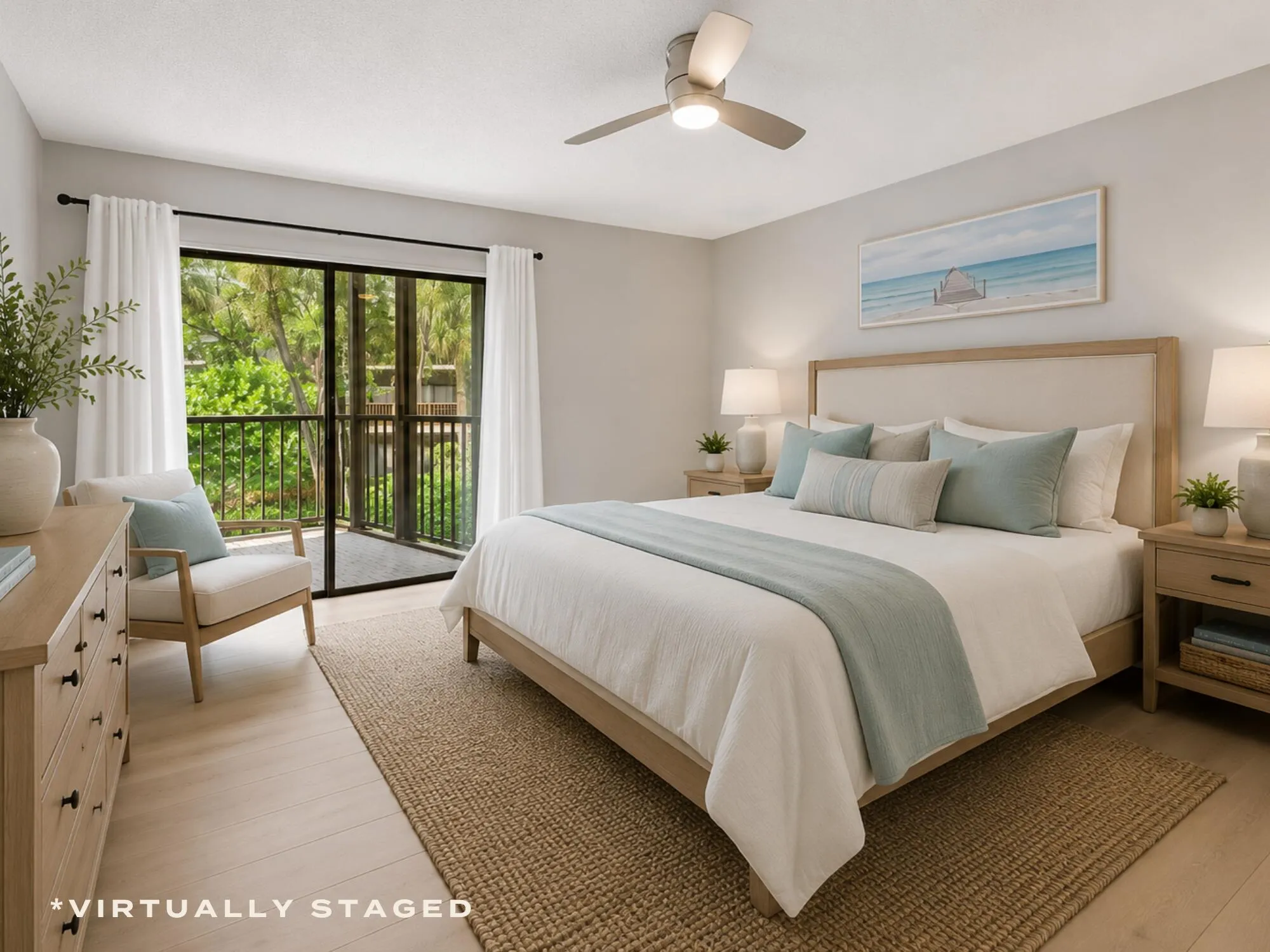 Primary Bedroom Virtually Staged