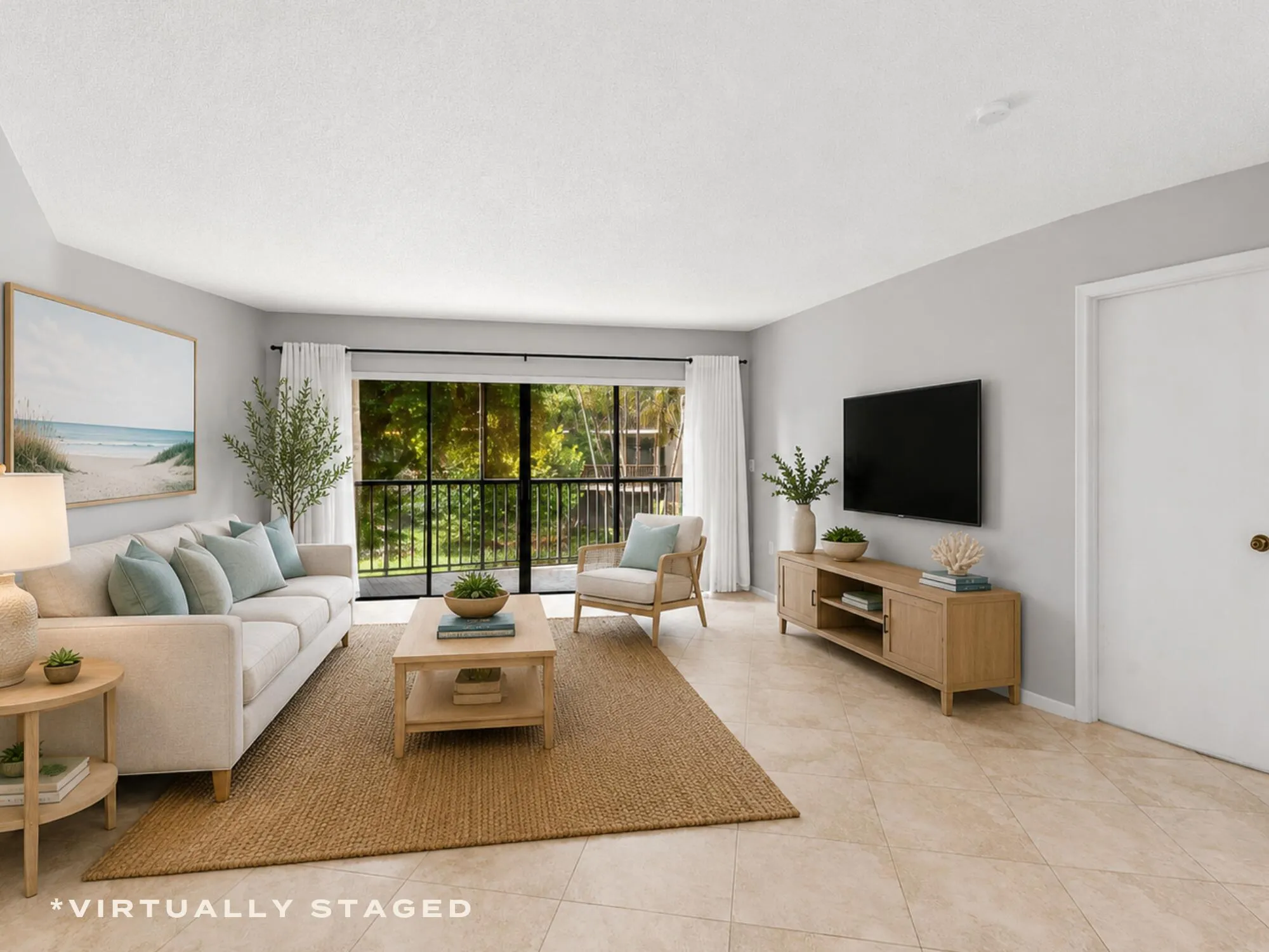 Living Room Virtually Staged