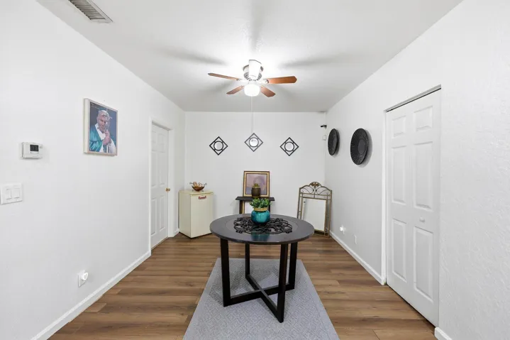 Loft upstairs that can easily be converted to a 3rd bedroom or den