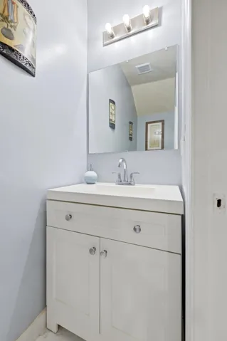 Half bath on 1st floor