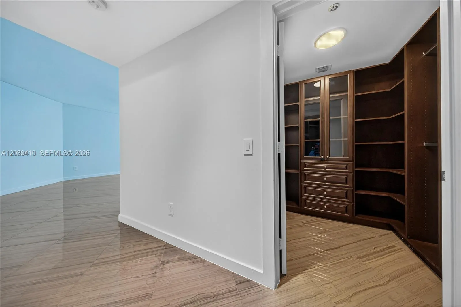 Master Bedroom - His custom closet