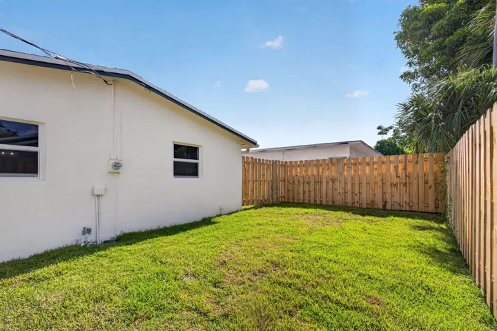South side yard