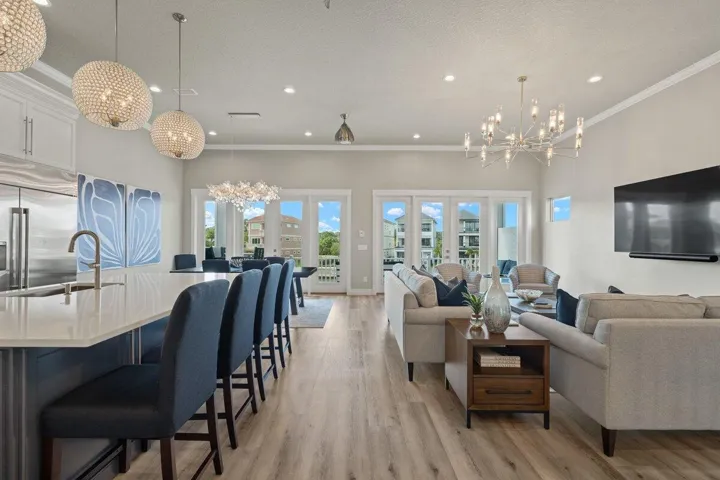 Open Living/Dining/Kitchen with amazing views!