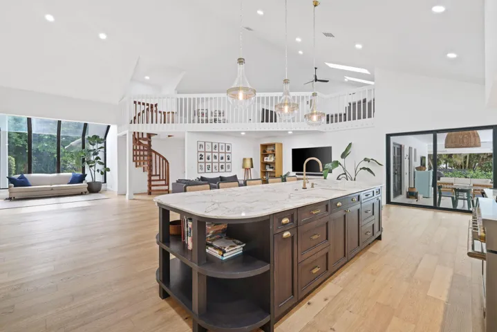 Kitchen view from entry way