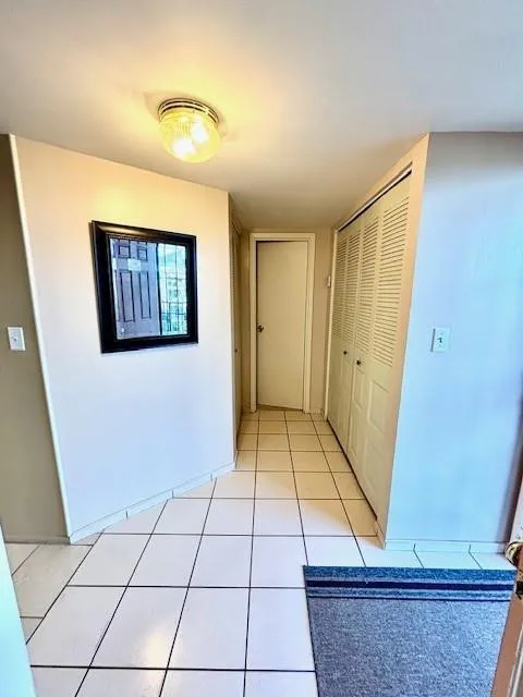 From entrance door.