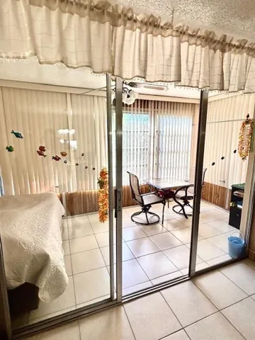 Patio from living room.