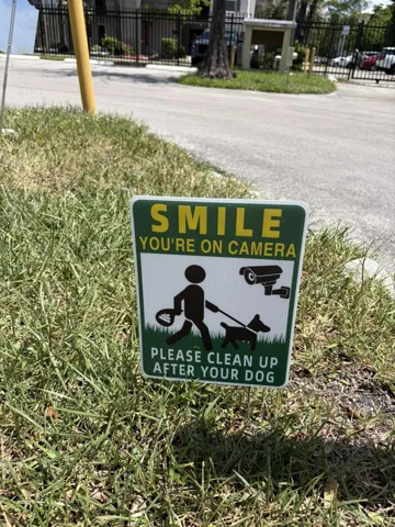 Courtesy sign.