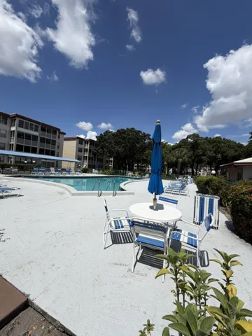 Pool area and patio.
