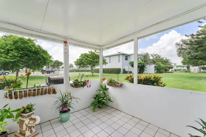 Enclosed Patio with View