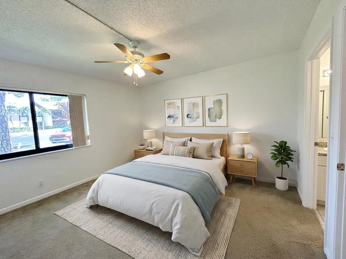 VIRTUALLY STAGED MASTER BEDROOM