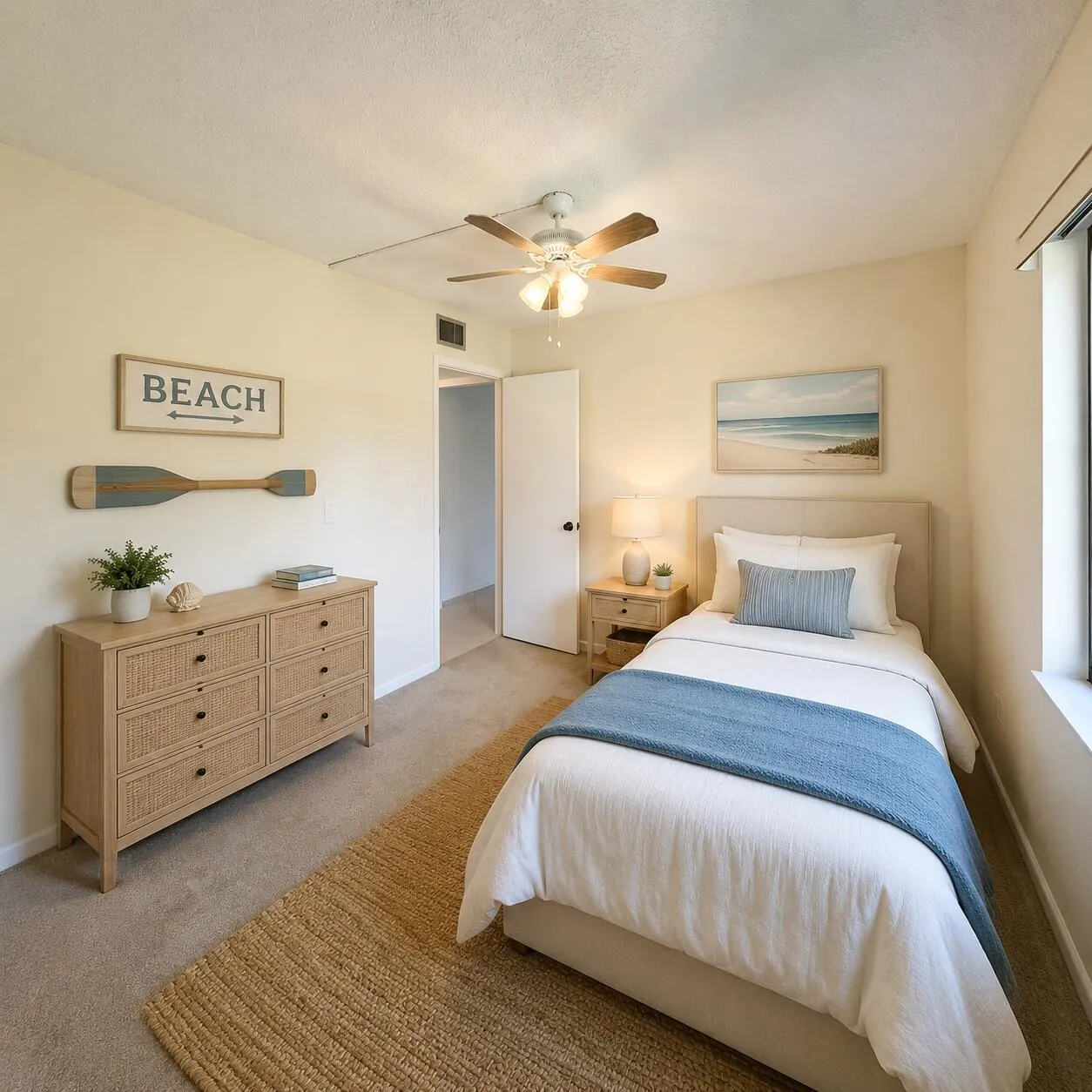 VIRTUALLY STAGED GUEST BEDROOM