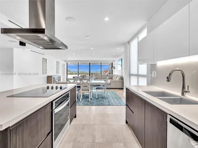 Kitchen with plenty of natural light
