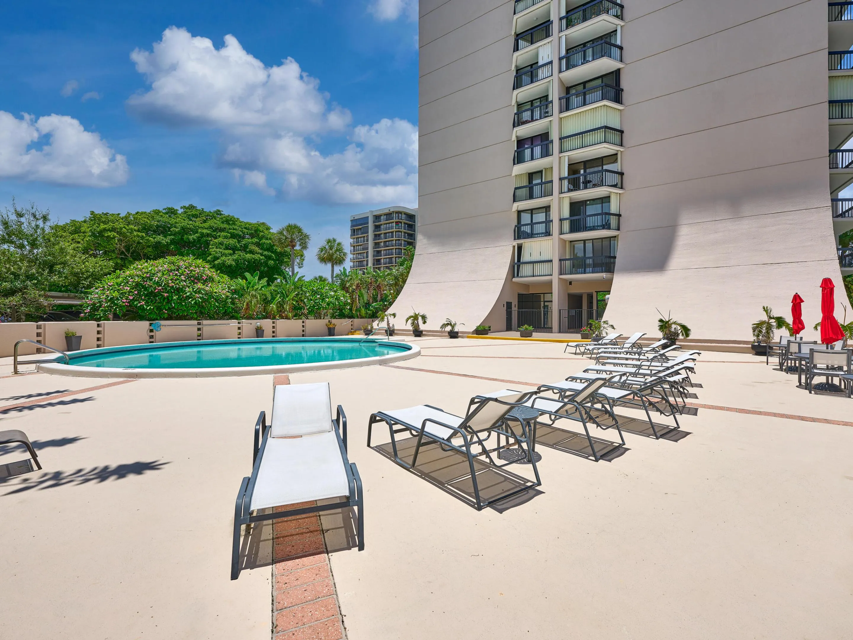 Jefferson Tower pool deck.