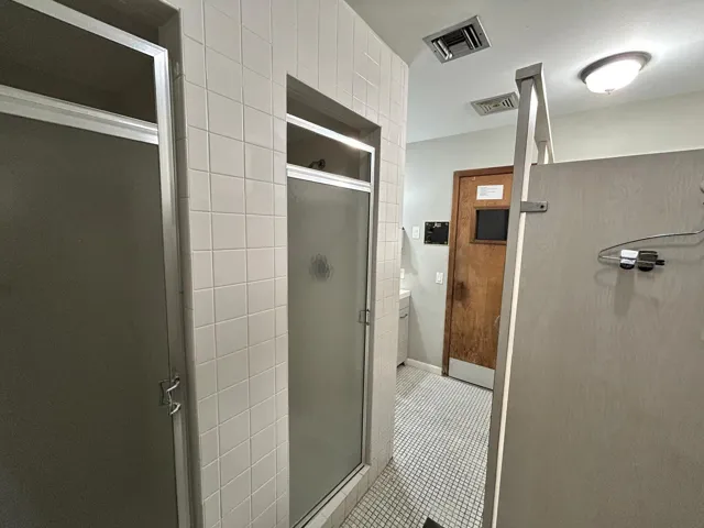 Shower and Sauna area