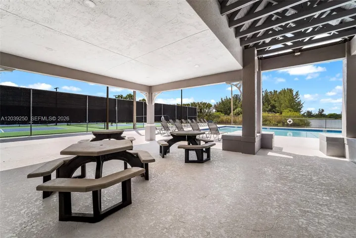 Clubhouse picnic area