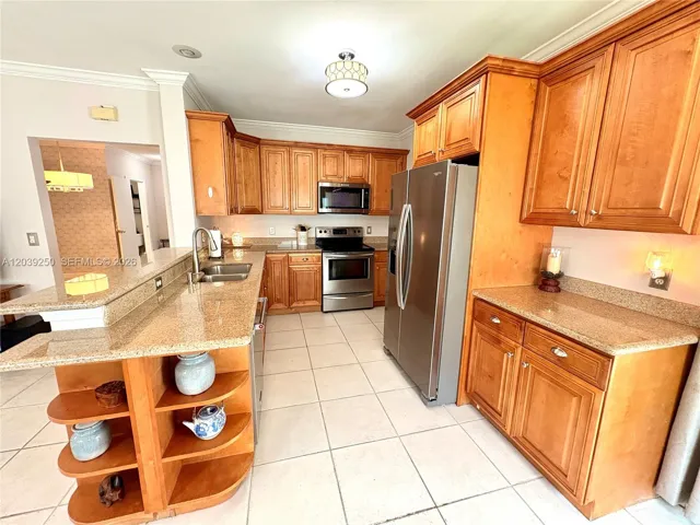 Gorgeous wood cabinetry