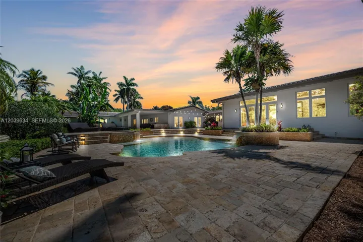Spectacular pool spa and patio area