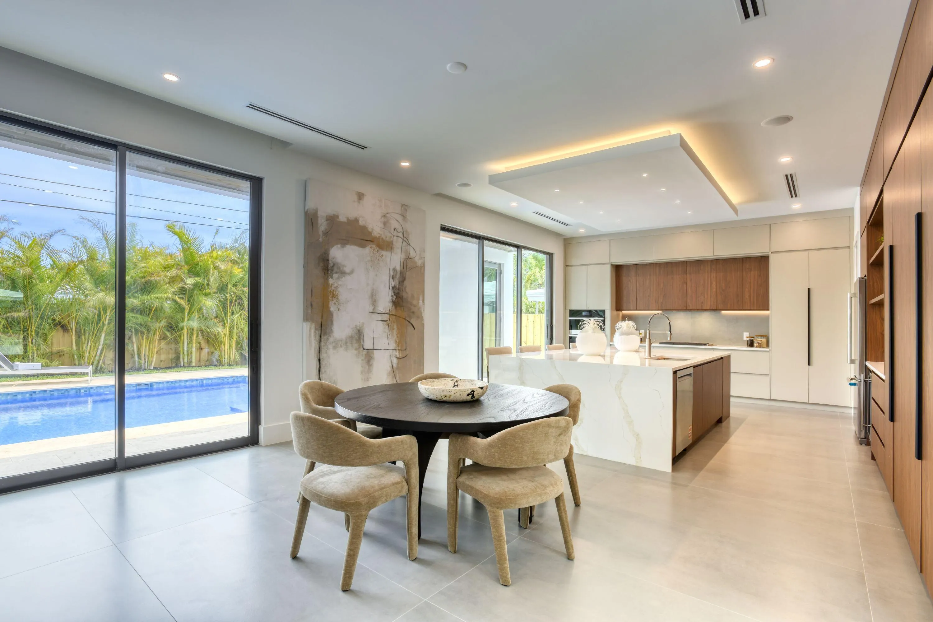 Dining and kitchen