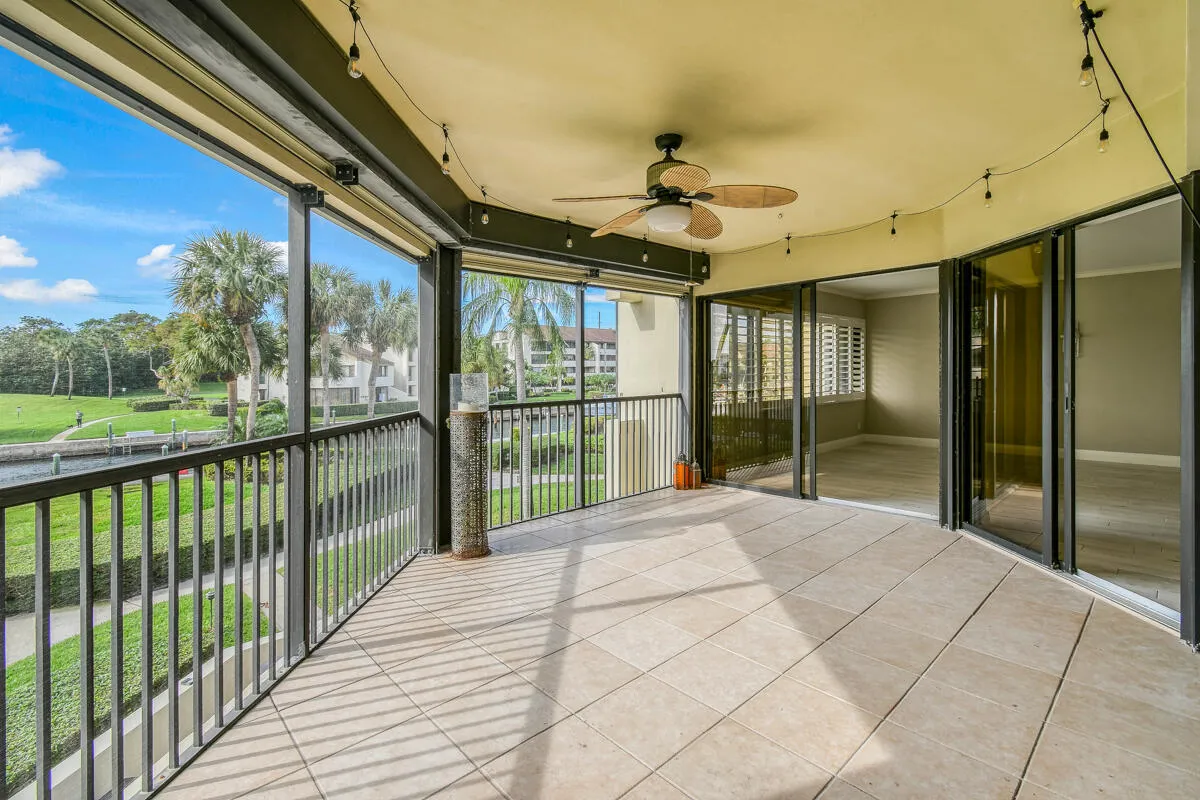 Balcony views to waterway
