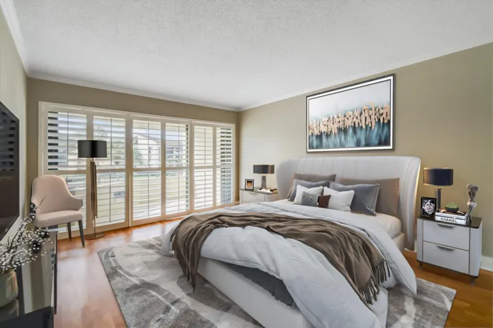43v Master Bedroom to private balcony
