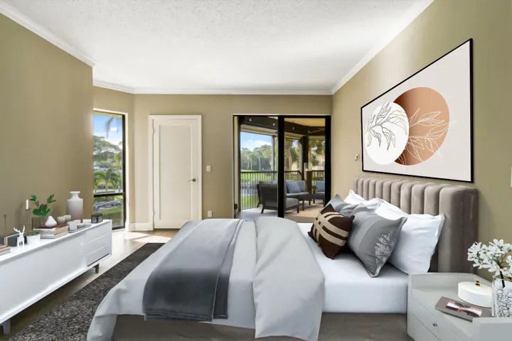 Virtual Bedroom 3 to Patio