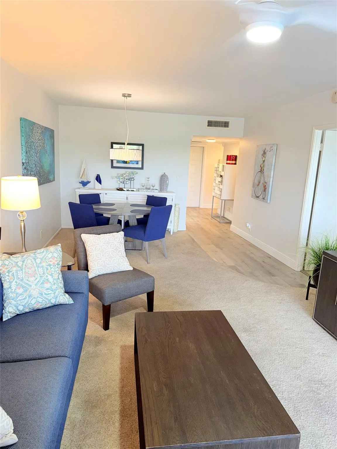 Living Room into Dining Room