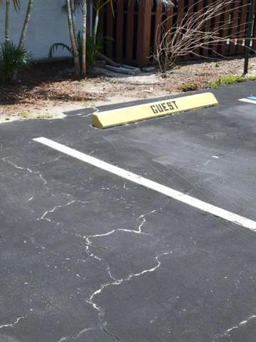 Guest parking is available on the left and the right about 50 feet back from this unit.