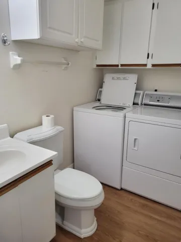 Lots of cabinets for even more storage.