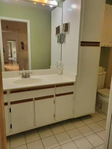 If you added a pocket door to this bathroom you would have your second Master Suite 11.7 x 4.9 is the size of this bathroom