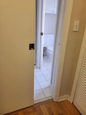 Pocket Door closes off Master bath
