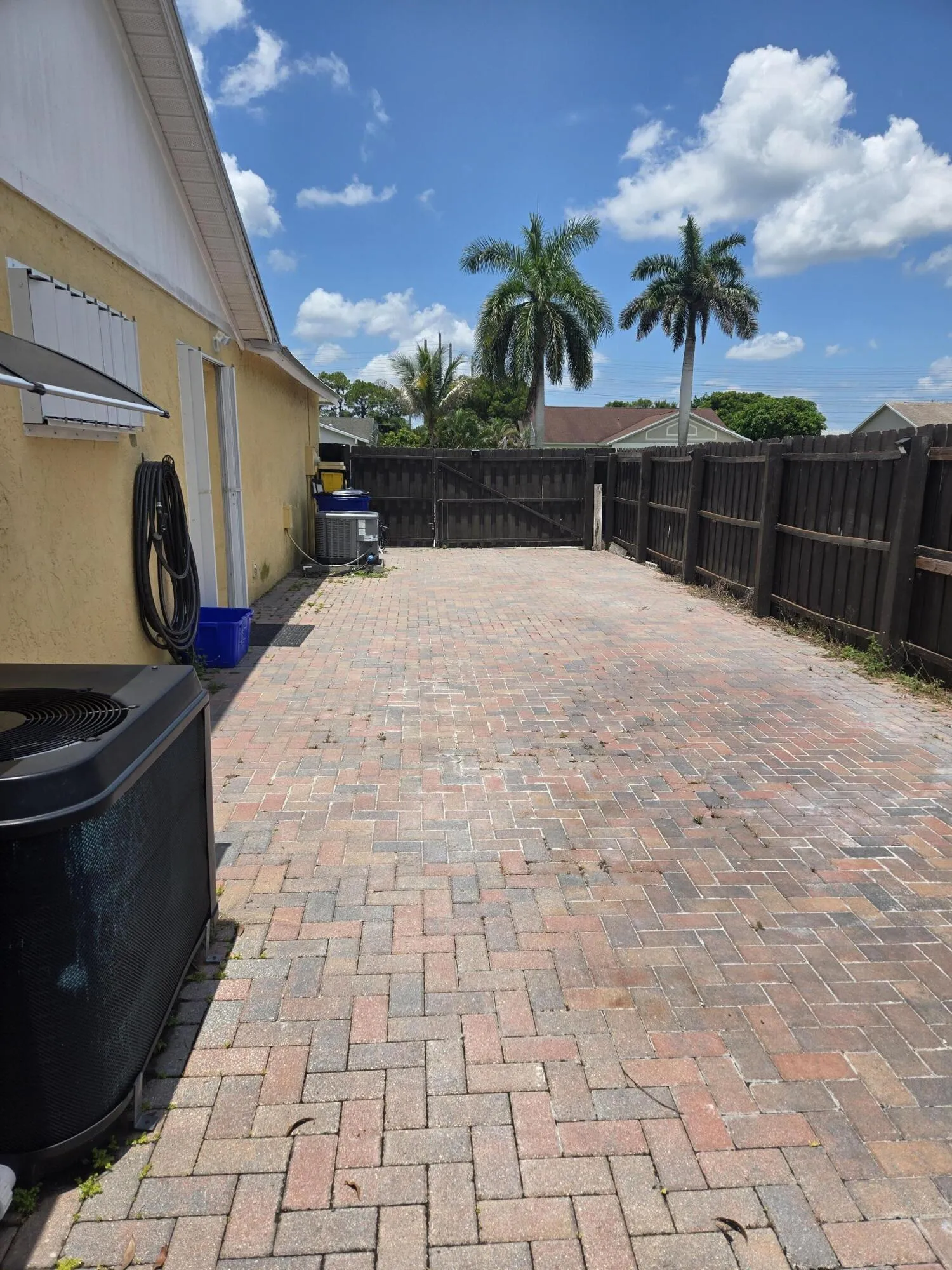 Side Pavered Driveway for Boat, RV or other toys