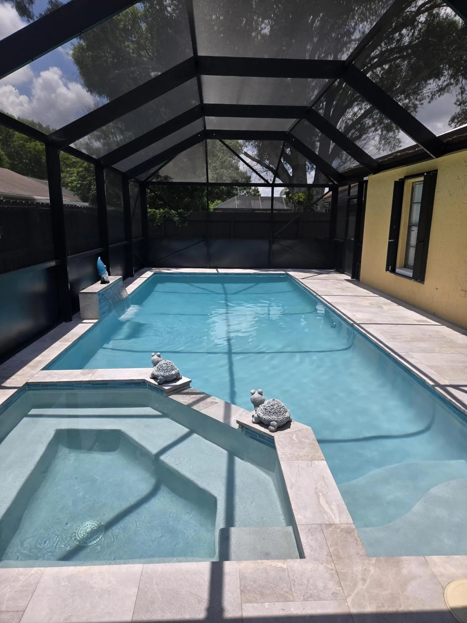 New Screened Lanai over Pool
