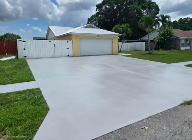 Oversized Driveway for 3 vehicles
