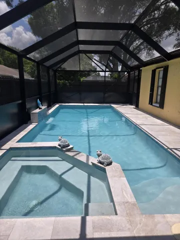 New Screened Lanai over Pool