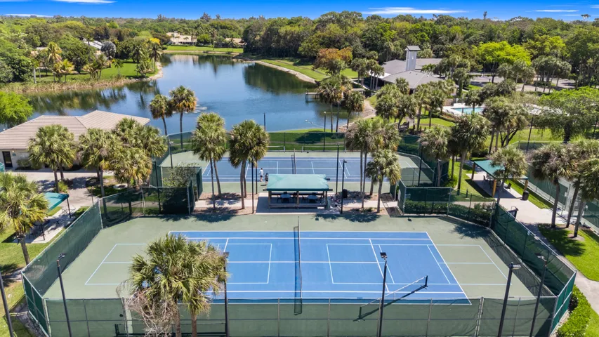 Pickleball court view