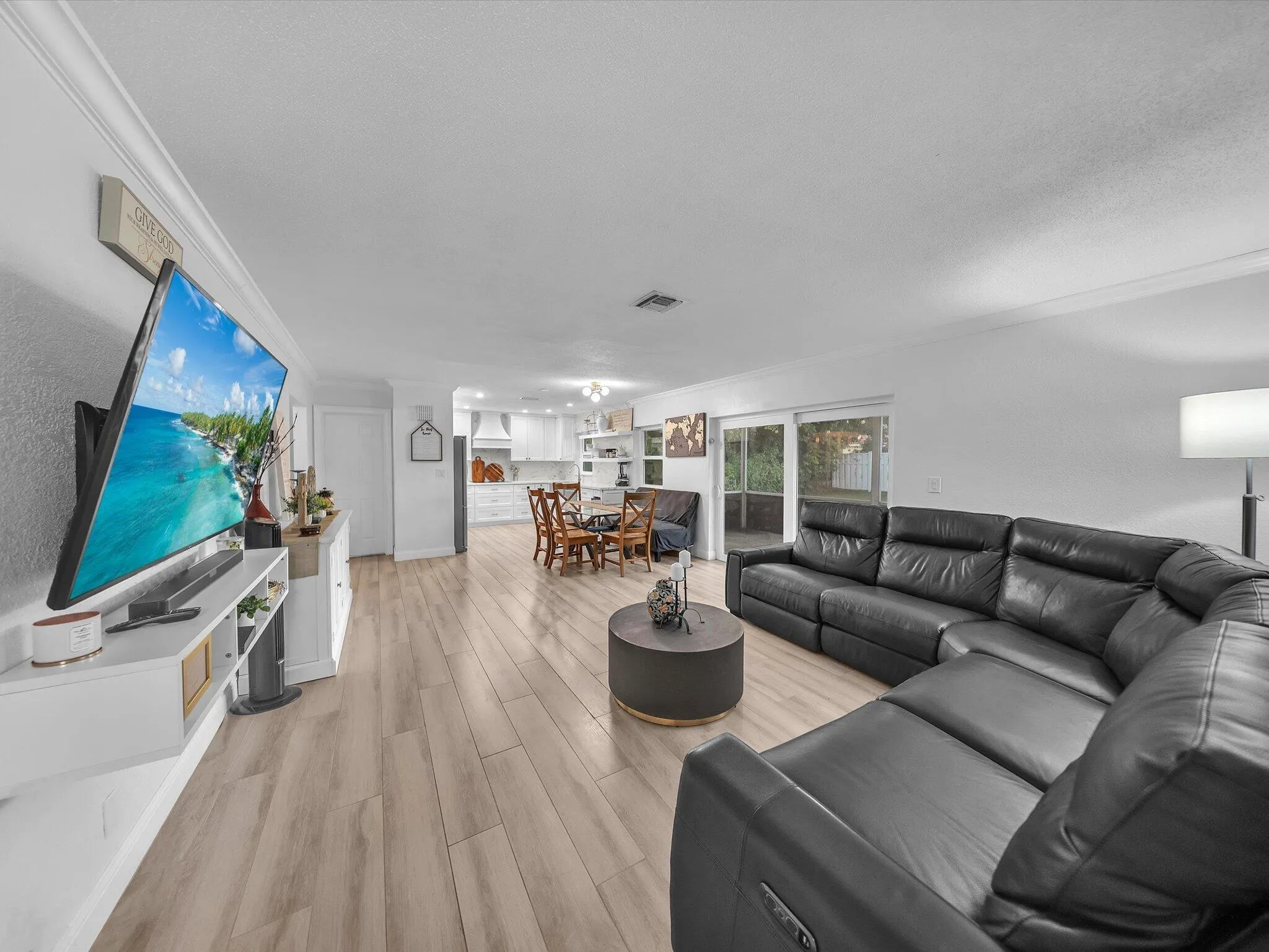 Family Room & Kitchen View
