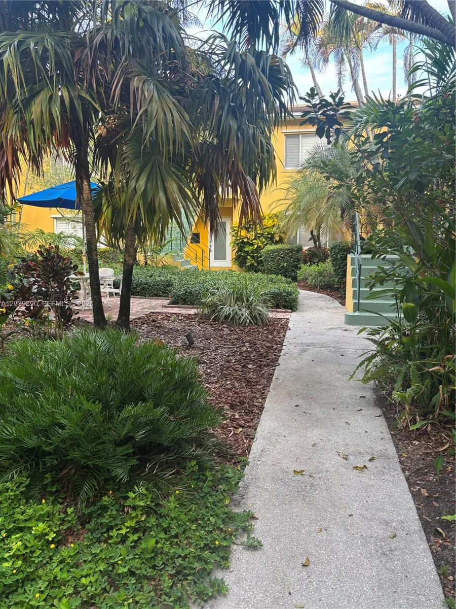 Walkway to front door.
