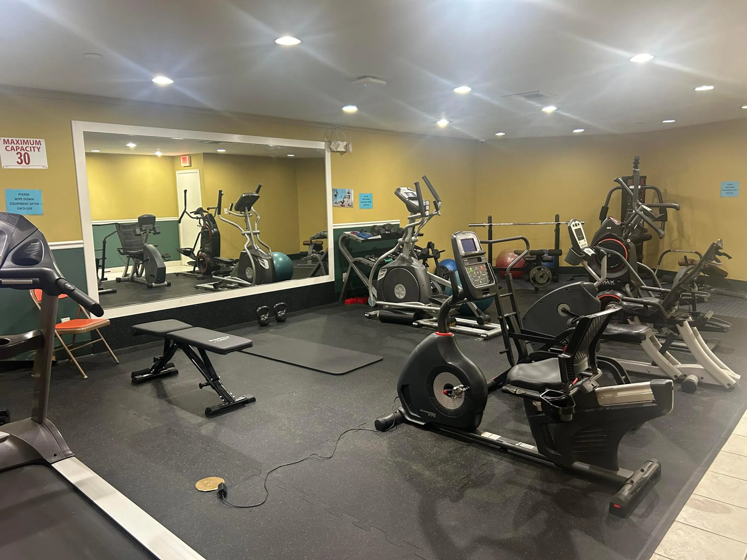 Woman Exercise Room