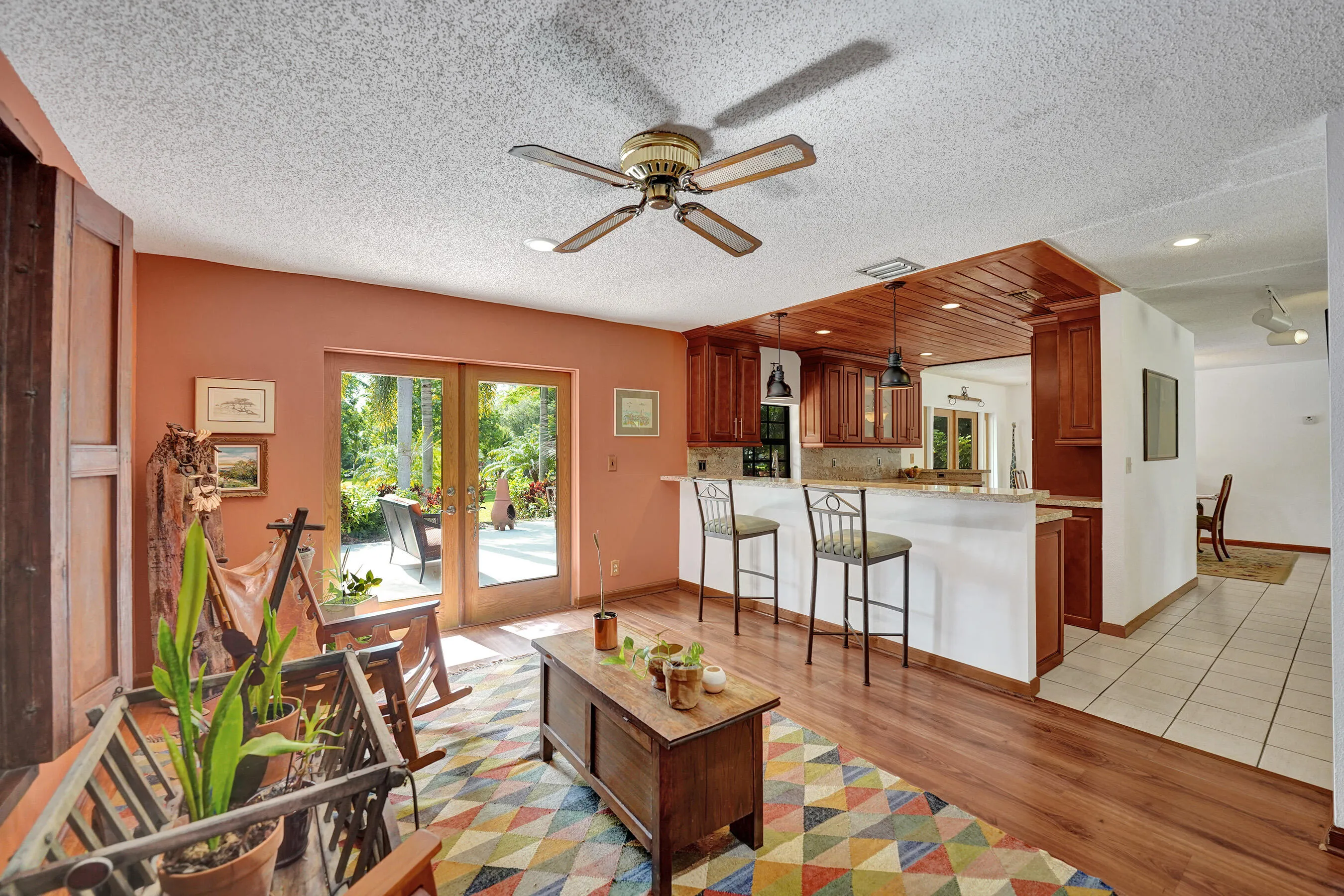 The heart of the home - kitchen, breakfast bar and flex space.