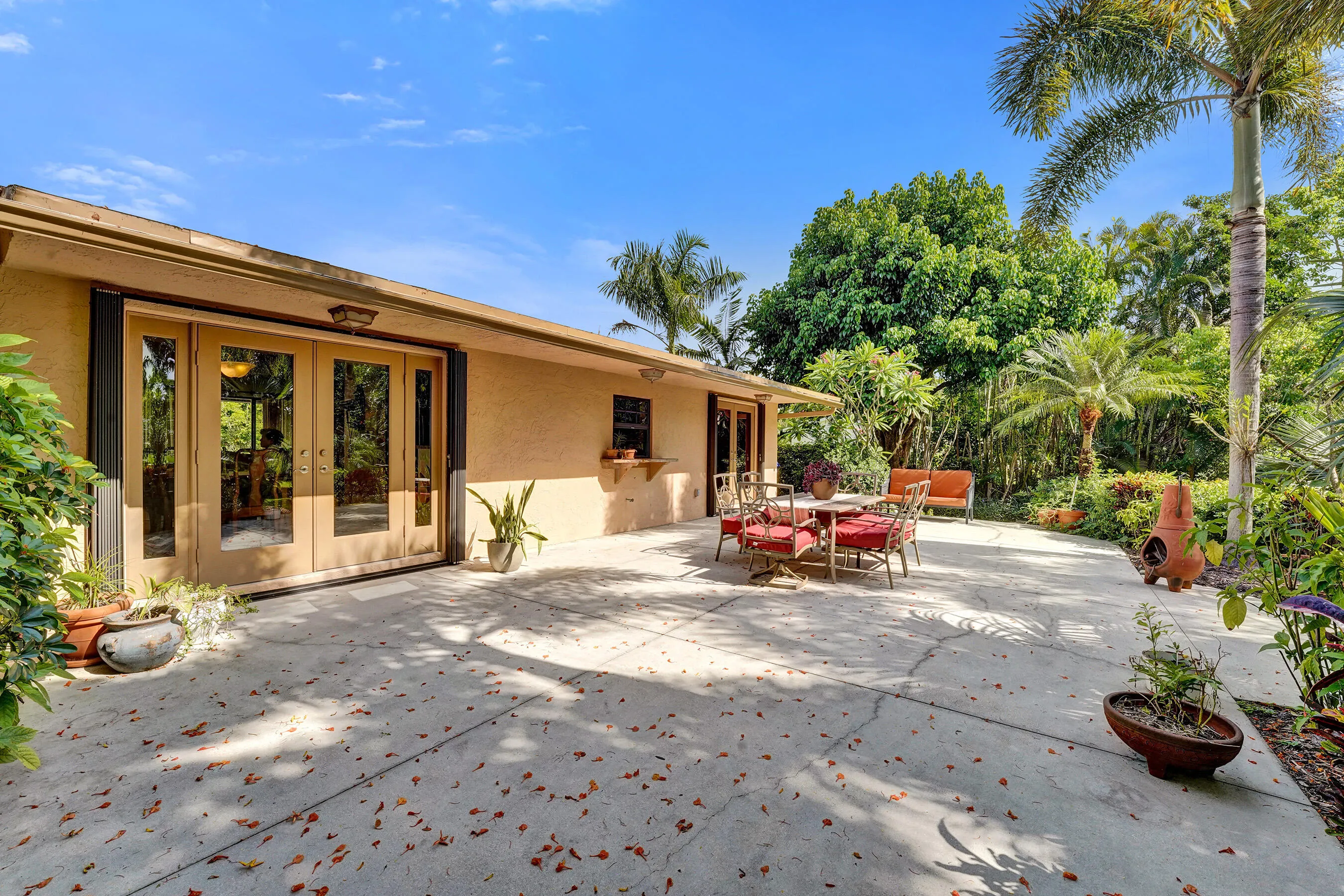 Expansive Patio with French Door Access